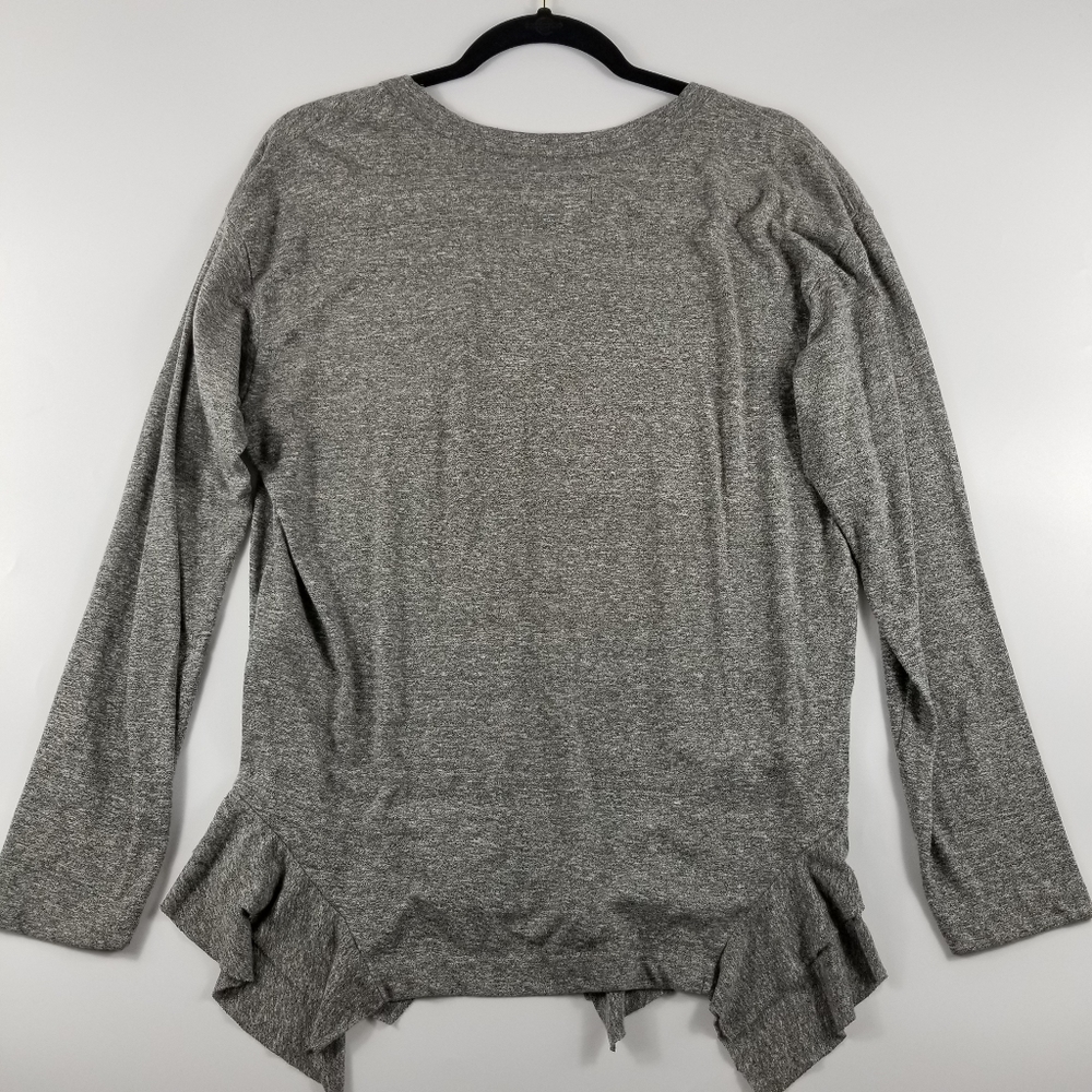 Current/Elliott Tier Long Sleeve Top, Grey, 1 - Picture 7 of 11